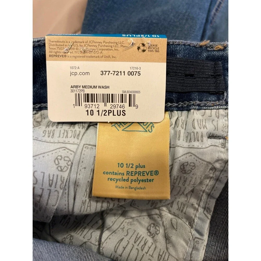 Thereabouts Girls Superflex High Rise Jeans Size 10 1/2 Plus New